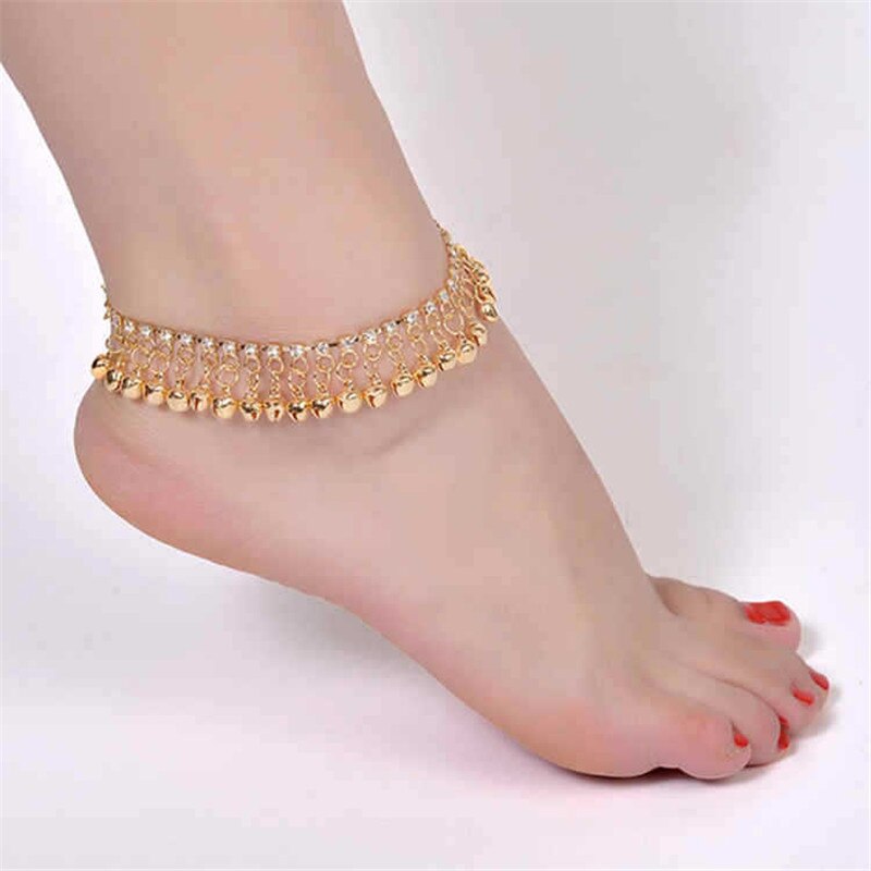 Gold Silver Color Beach Bells Anklet For Women Alloy Leg Bracelet Anklet Nation Accessories Jewelry