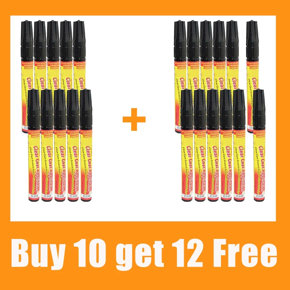 Penna per riparazione graffi auto Penna per ritocco Penna per pittore Riparazione superficiale Applicatore professionale Dispositivo per rimozione graffi trasparente per auto di qualsiasi colore: Rosso