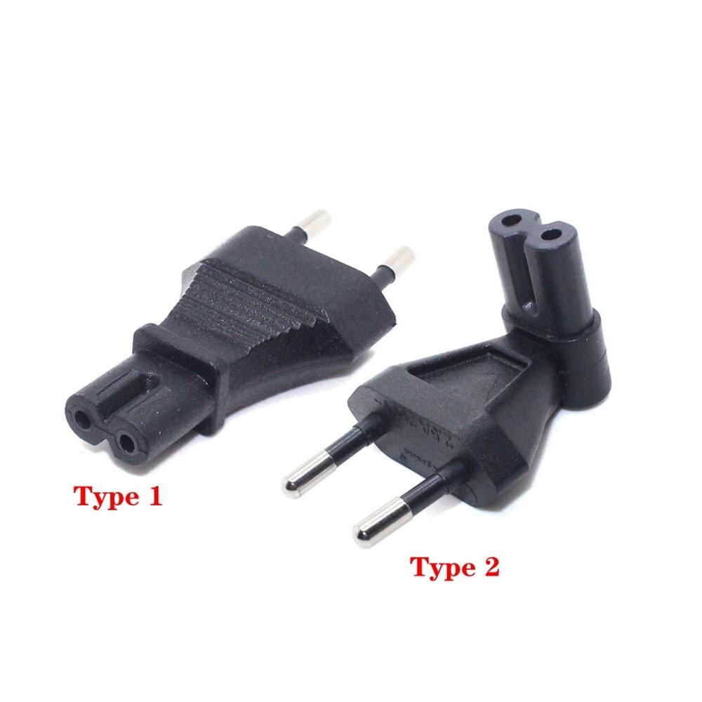 Europa CEE7/16 Twee Pin Plug Iec C7 Bakje Haakse Stekker Adapter