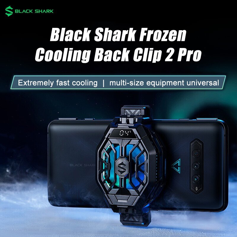 Original Black Shark Cooler With Temperature Display For Black Shark 4 3 2 Pro FunCooler Pro 2 For iPhone 12 Redmi K40 Pro