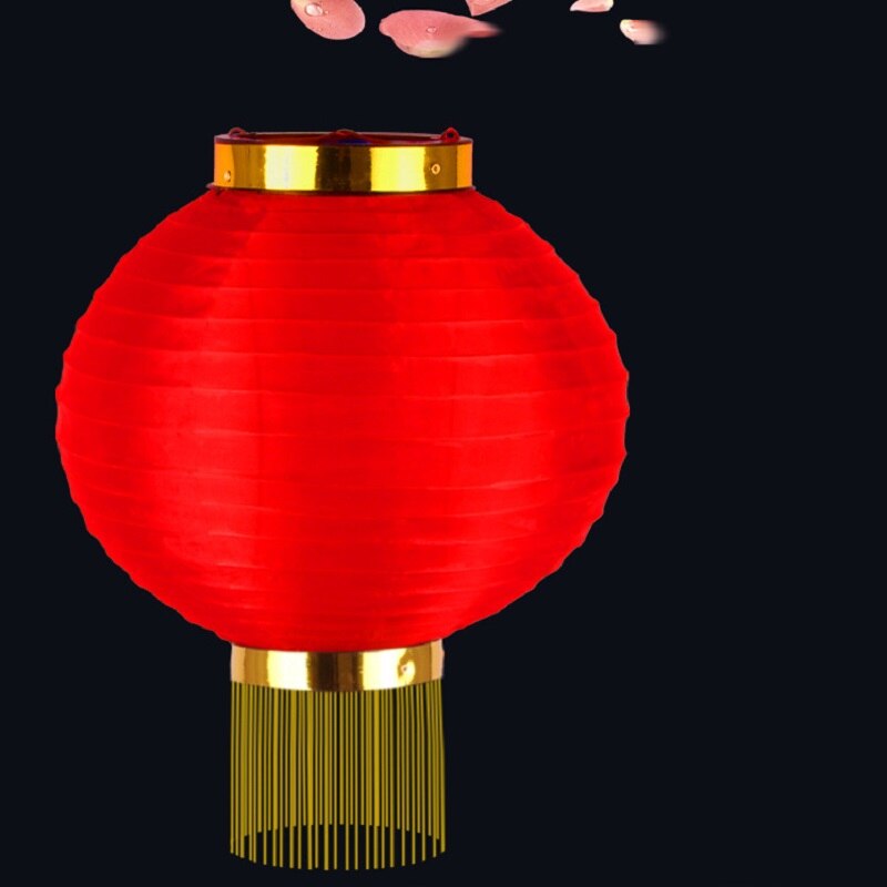 2pcs Chinese Red Lanterns Red Flocking Cloth Lantern 10inch Year Chinese Spring Festival Decor Lantern Chinese Wedding Decor