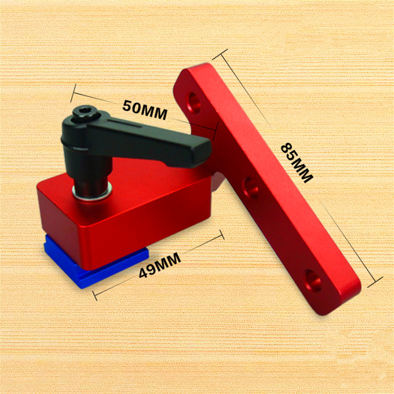 T-track Double Cut Profile Universal with Predrilled Mounting Holes Woodworking and Clamps High Strength Aluminum Alloy: 30 Red Stop
