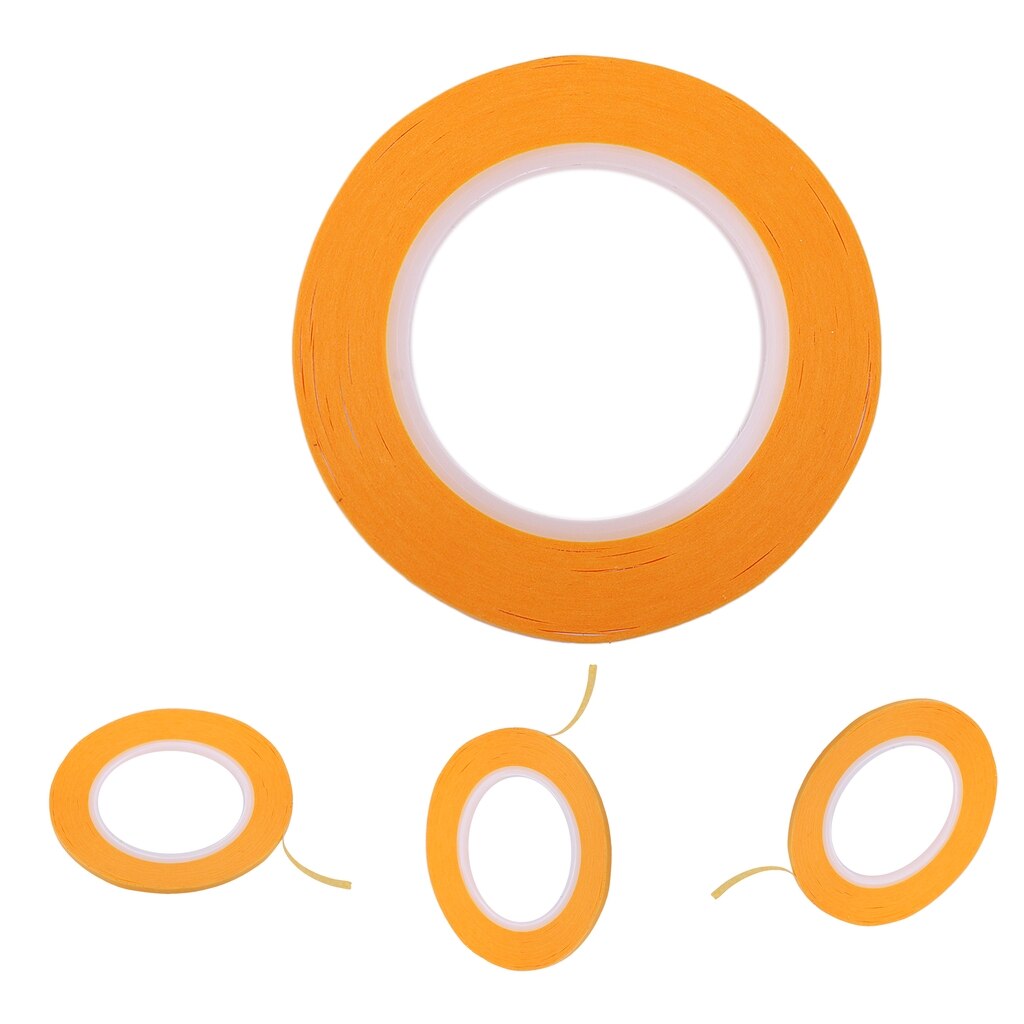 4PCS 20yd 2mm Masking Tape, Extra Sticky Trim Decorative Tape for Modelers, Painters Craft Supplies