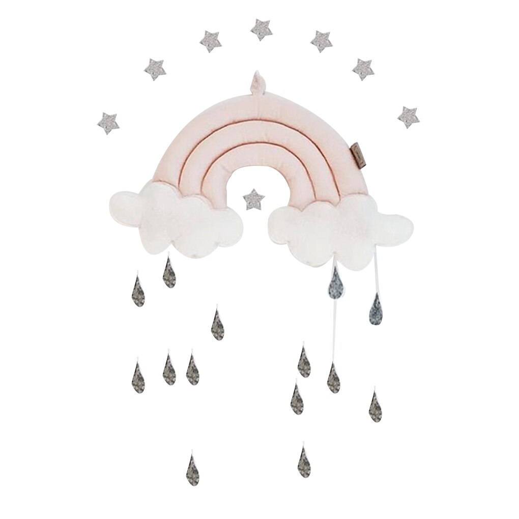 Neugeborenen Wolke Regenbogen Regentropfen Zauberstab Spielzeug Baby Bett Zelt Anhänger Krippe Hängen Spielzeug Zimmer Ornament Kleinkind Foto Requisiten freundlicher: 1
