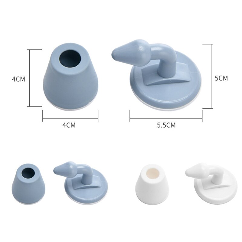 ABS Silicone Door Stopper Non Punching Sticker Hidden Door Holders Self Adhesive Door Stop Wall Protectors