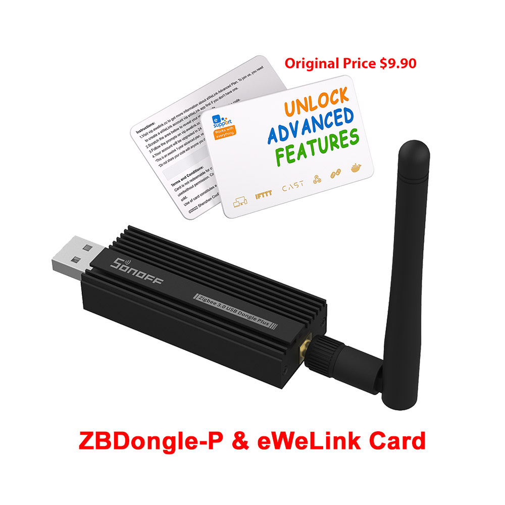 SONOFF ZBDongle Zigbee 3.0 USB Gateway ZBDongle Plus Universal via ZHA or Zigbee2MQTT Support ZBMINIL2 SNZB Sensor eWeLink APP