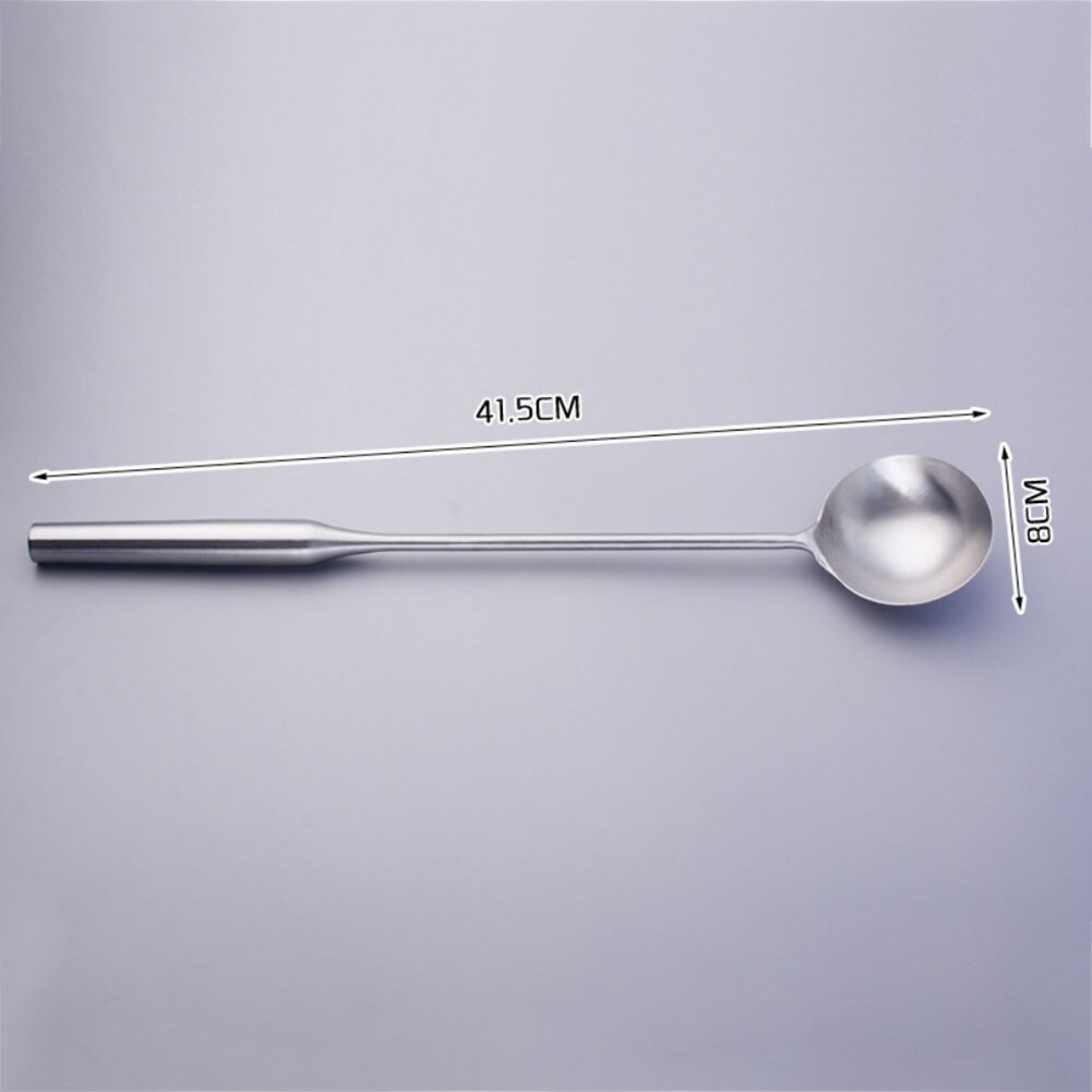 Kitchen Spoons Long Handle Stainless Steel Spoons Soup Spoons Dishes Ladle Cooking Spoon Cooking Spoons Kitchen Tools: Small