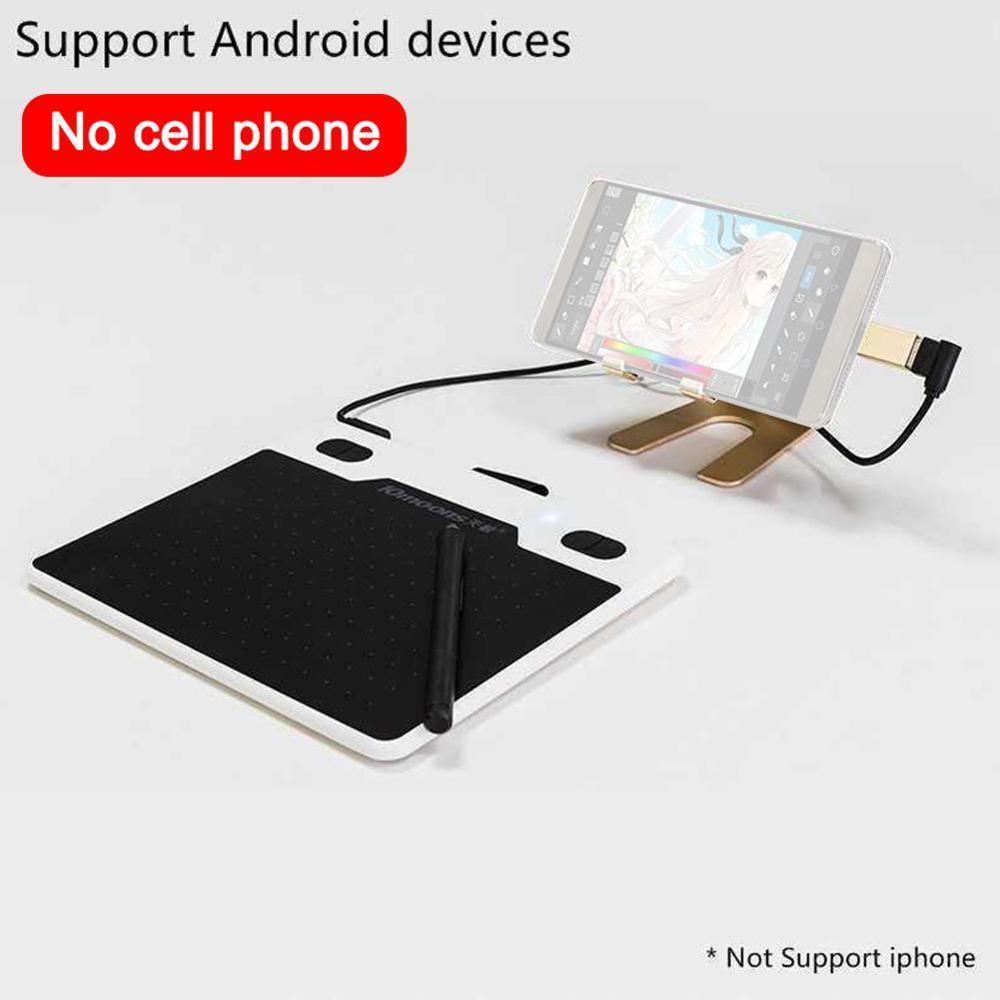 T503 6 Inch Ultralight Graphics Tablet 8192 Levels Digital Drawing Tablet Battery-Free Pen Compatible Android Device