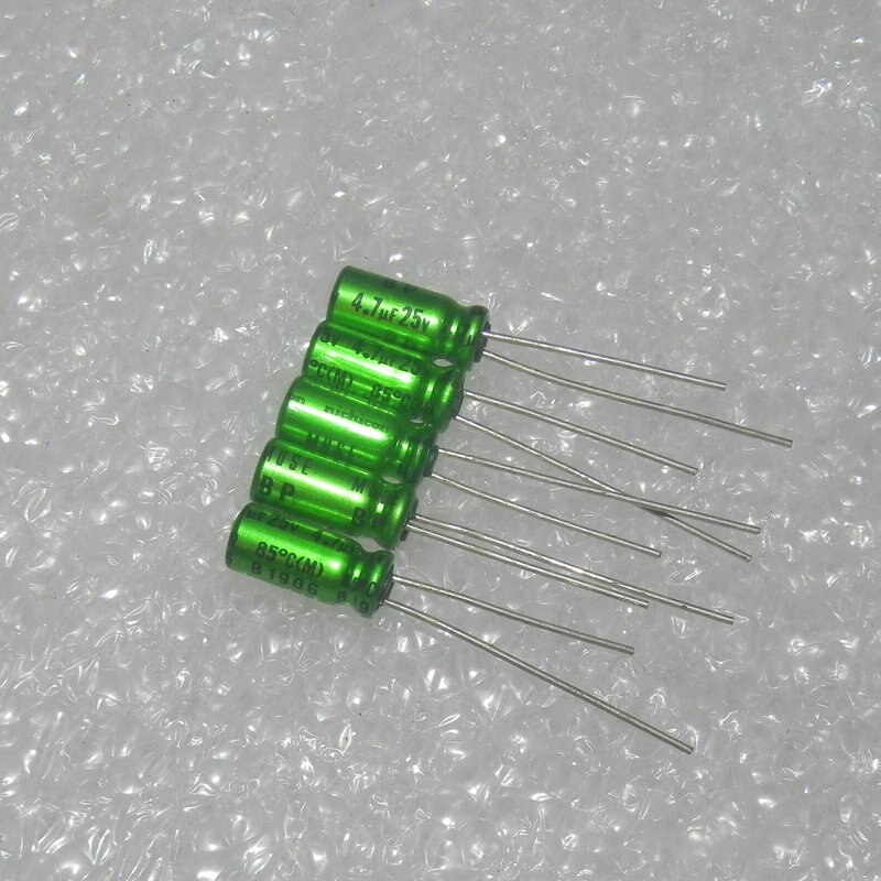 NICHICON – MUSE ES BP 4.7UF 25V 5x11mm 25V MUSE-BP UF/25V, non-polaire, , 20 pièces
