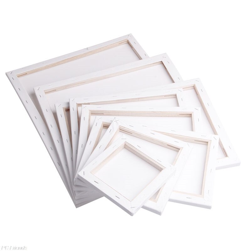 White Blank Square Artist Canvas Wooden Board Frame For Primed Oil Acrylic Paint