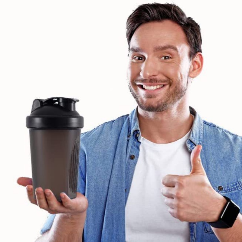Bouteille Shaker mélangeur de 400ML, avec échelle de protéines, étanche, pour l'entraînement en poudre, tasse de mélange de Sport, bouteille d'eau