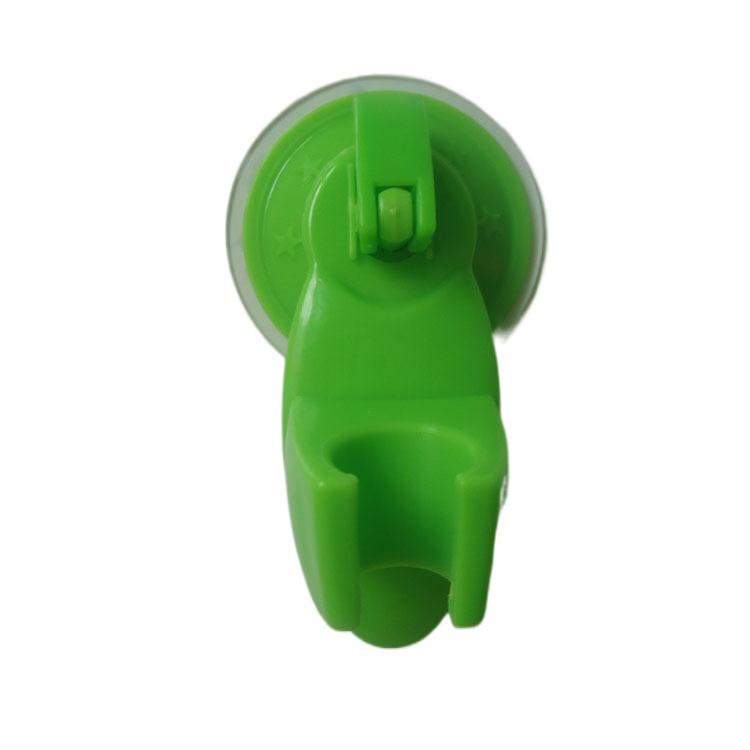 Bathroom Strong Attachable Shower Head Holder Movable Bracket Powerful Suction Wall Mounted ShowerSeat Chuck Holder Suction Cup: Green