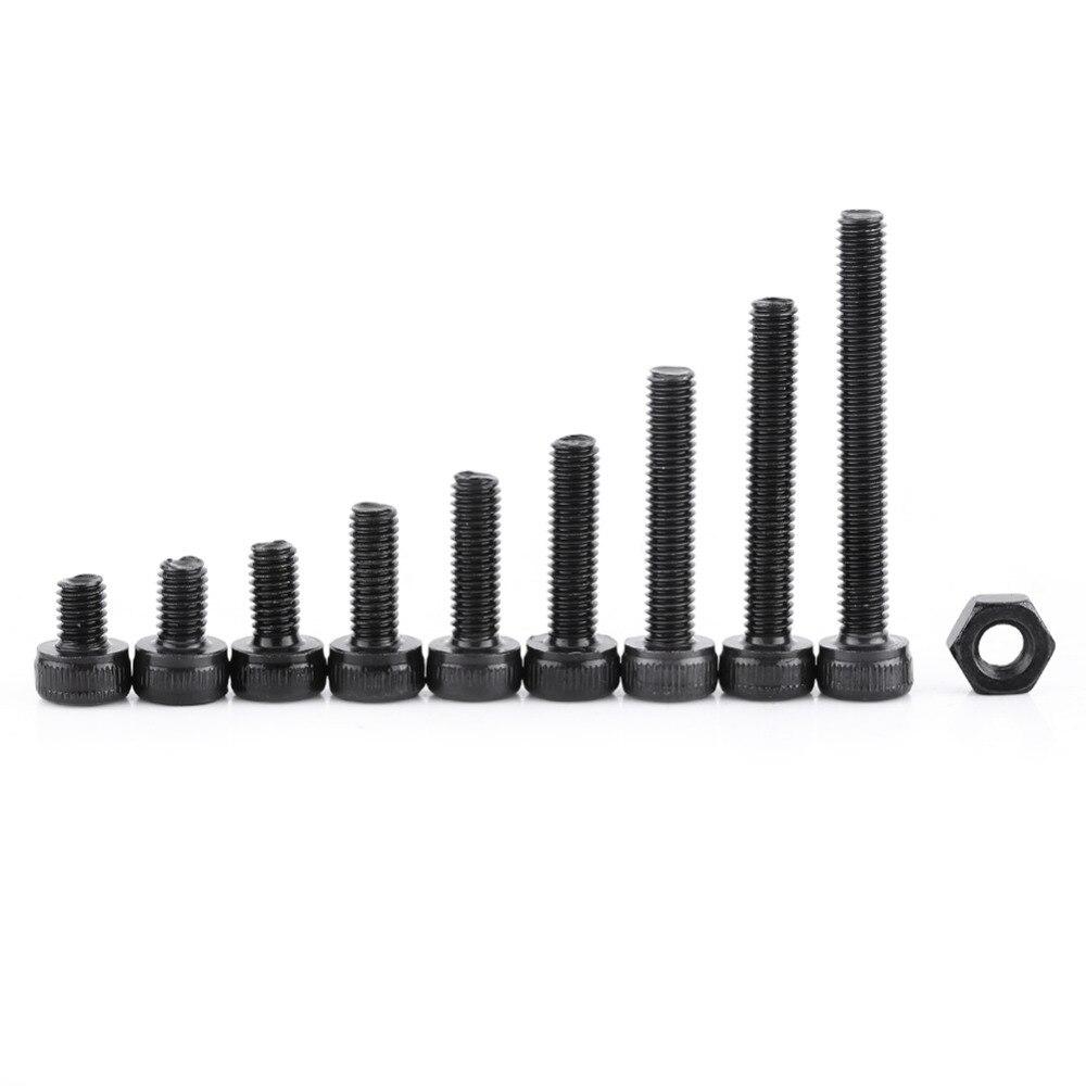 280Pcs Alloy Staal M3 Zeskantbout Moer Set Monteren Reparatie Schroeven bouten en moeren Mechanische Elektrische Schroef Set reparatie Tool Kit