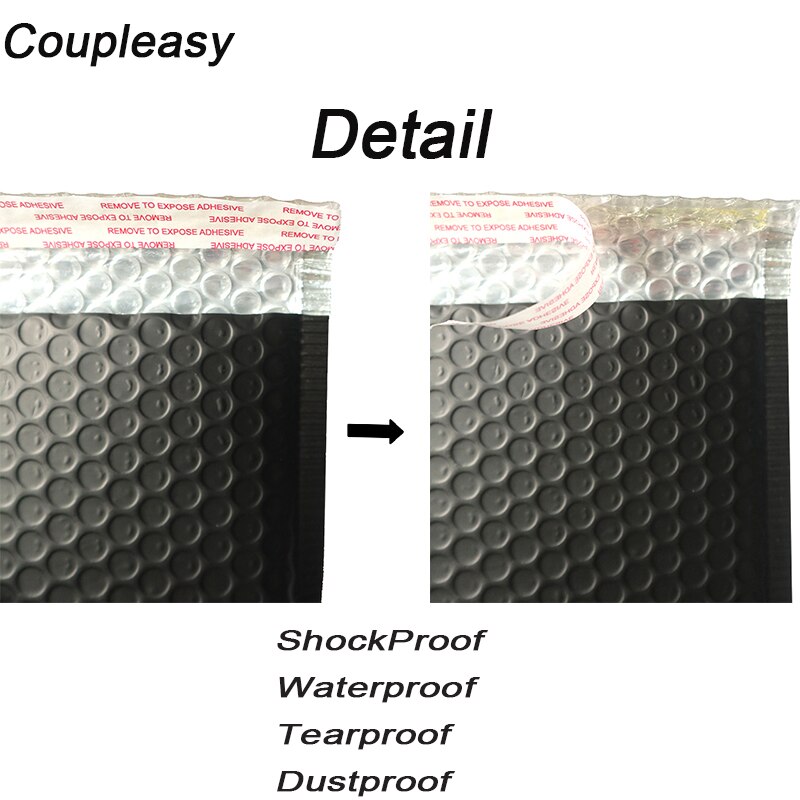 100Pcs Matte Black Envelopes with Bubble Waterproof Bags Mailer Shockproof Padded Envelopes SelfSeal Post Bags