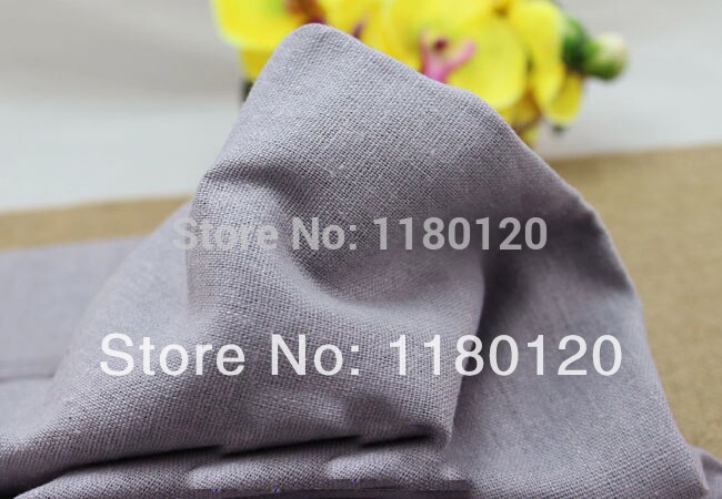 50cm*140cm light gray linen fabric DIY decorate linen cotton material artware handwork fabric cloth