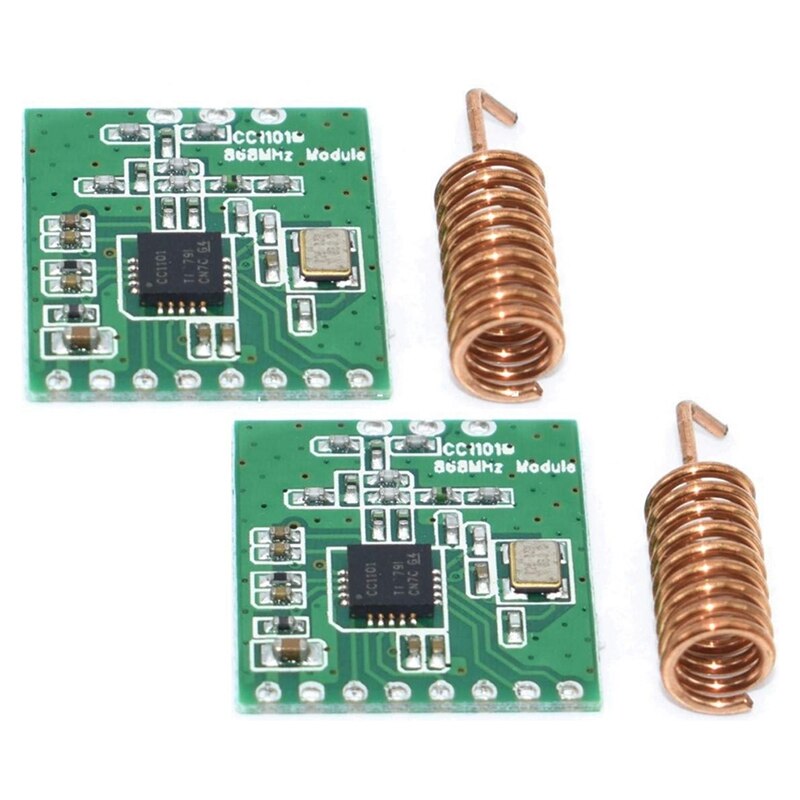 Cc1101 868 mhz-funkmodul für fernübertragung mit antennenpaket  of 2: Default Title