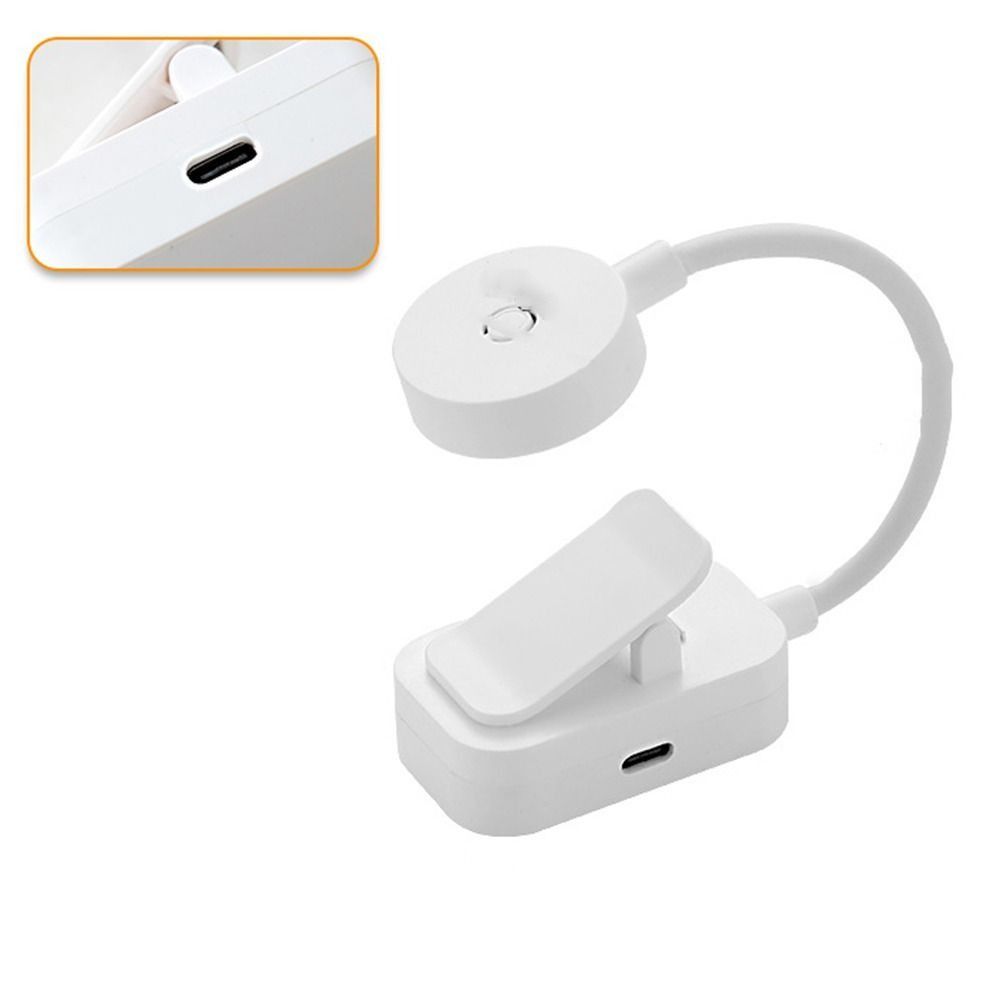 3 Colors LED Book Clip Lights Stepless Dimmable Eye Protection Reading Lamp with Clip Folding 360° Rotate Bedroom Table Lamp