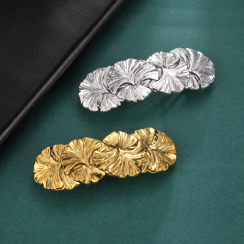 Skyrim Ginkgo Daisy fleur plante pince à cheveux mariée diadème rétro femmes épingle à cheveux Barrette luxe mariage cheveux accessoires
