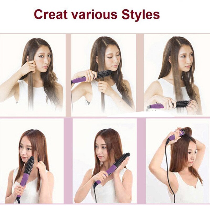5 in 1 Hair Straightener Hair Iron Mutiful Curling Iron Air Brush Hair Straightening Salon Beauty Styling Tools Heated Brush