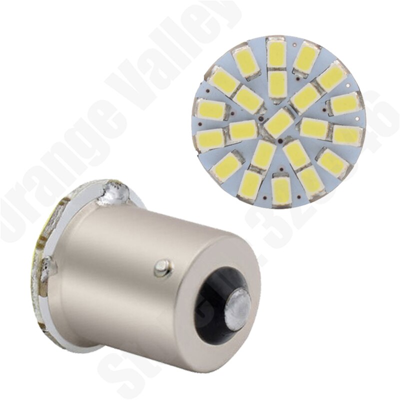 10Pcs 12V 1156 22SMD P21W BA15S Led Lamp Auto Auto Koplampen Achterlicht Turn Singal lampen Parking Lamp Lampen