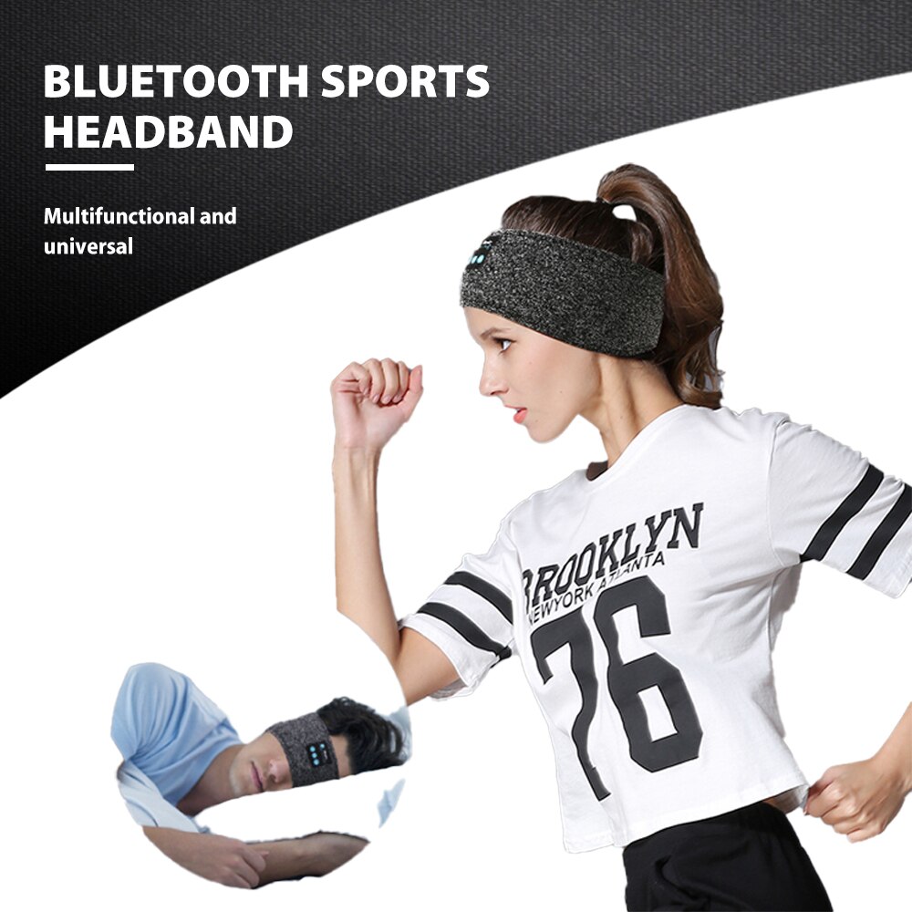 Bluetooth Musik Haar Band Anti-Schwitzen Drahtlose Kopfhörer Hände-freies Stereo Kopfhörer für Gym Fitness Sport Übung