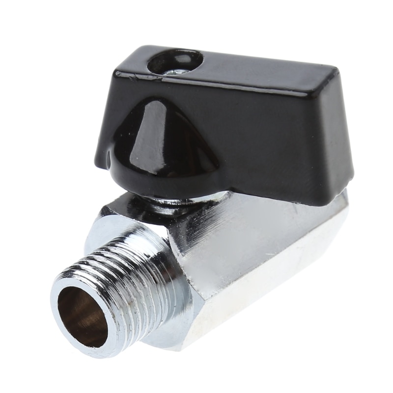 Brass Mini Ball Valve 1/4" BSP Male to Female Thread Air Compressor Hose