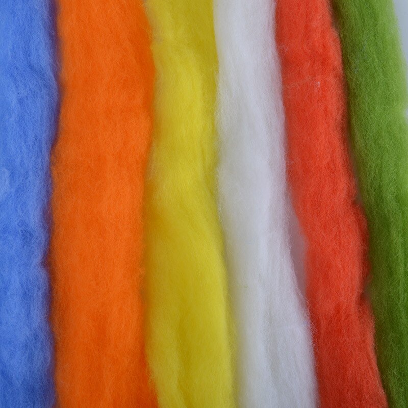 63 farger spansk stift ull nålfilting roving ull nål tovet raskt lett å forme 50g/100g/150g/200g/300g til valg