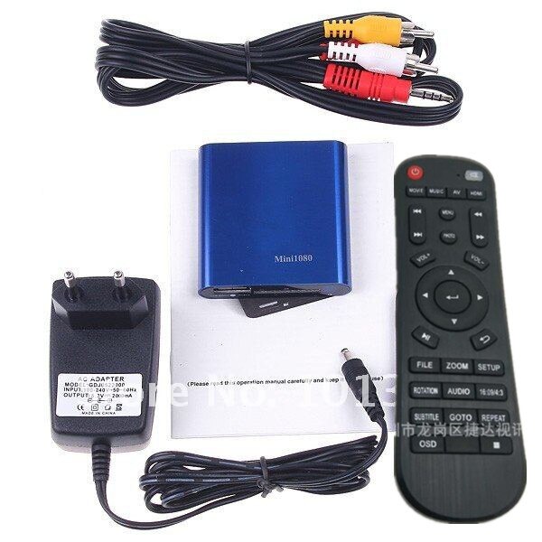 JEDX 3D lecteur multimédia multi-tv 1080 P HD HDMI partenaire TV AV USB SD MMC RMVB MP3 AVI MPEG Divx MKV FLV APE Flac