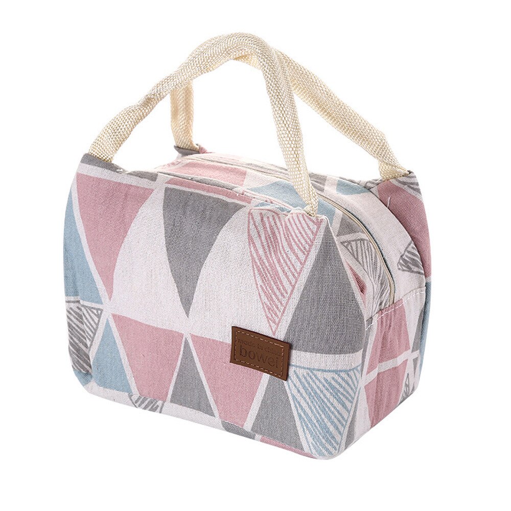 Lunch Bags for Women Kids Insulated Canvas Box Tote Bag Thermal Cooler Food Lunch Bags Bolsa Termica Lancheira: style 1