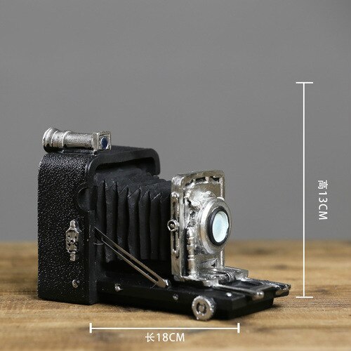 Retro kamera model dekoration fremvisning skimmel fotografering shopwindow rekvisitter indretning scene ejendom gendanne gamle håndværk: 18 x 13cm
