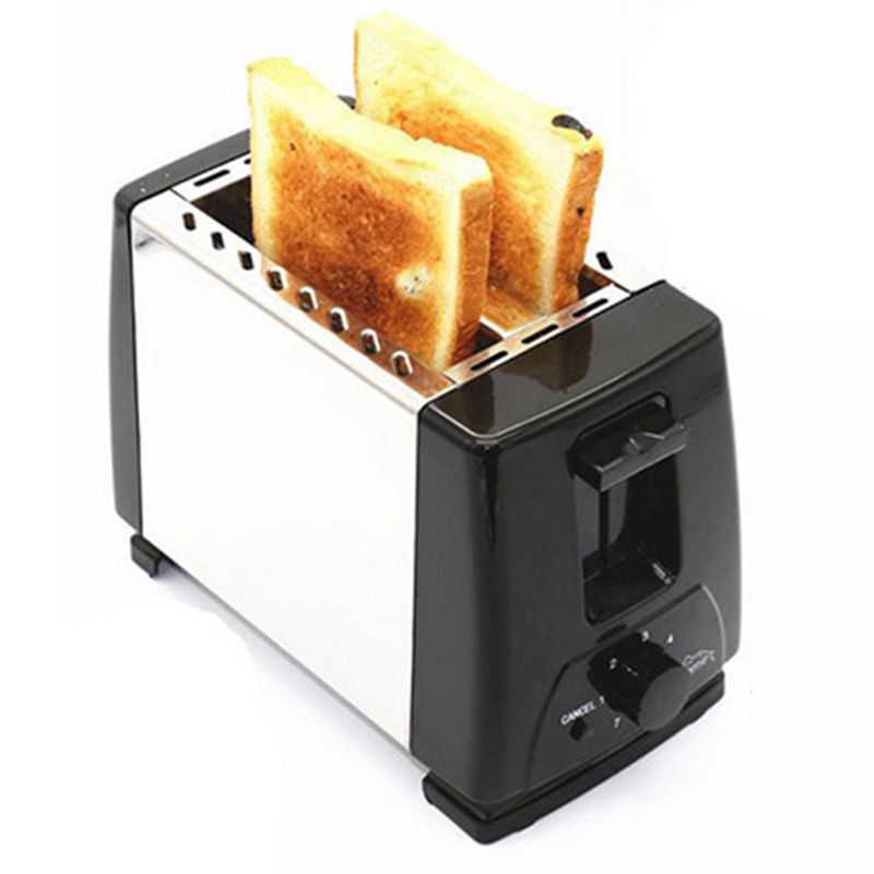 2 Slice Toasters with 6 Bread Shade Settings Stainless Steel Wide Slot Toasters with Removable Crumb Tray