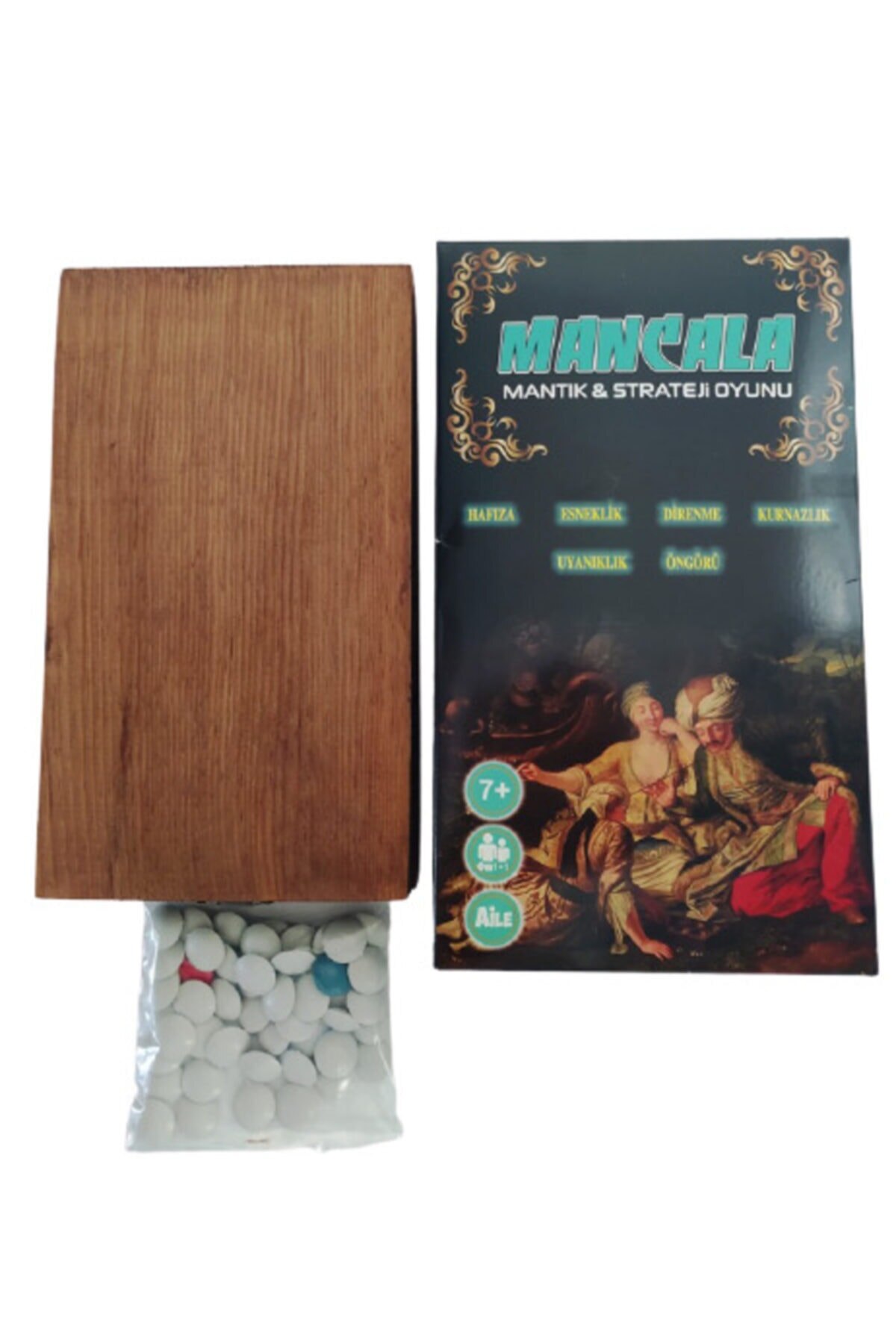 Wood Mangala Game With Wooden Lid Mangala Mind Game