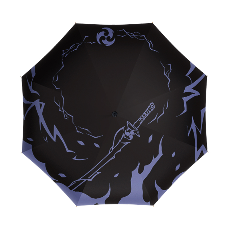 Genshin Impact Furina Neufausse, 10 Sophia 8, Protection Solaire UV, Phare existent et Manuel, Parapluie Pluie,: Bleu marine