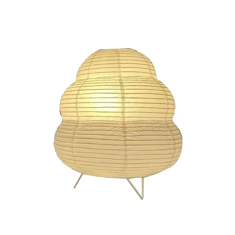 FAROL DE PAPEL nórdico de estilo japonés, sala de estudio moderna para lámpara de mesa, dormitorio, mesita de noche, iluminación LED, decoración,: RGB / Gris