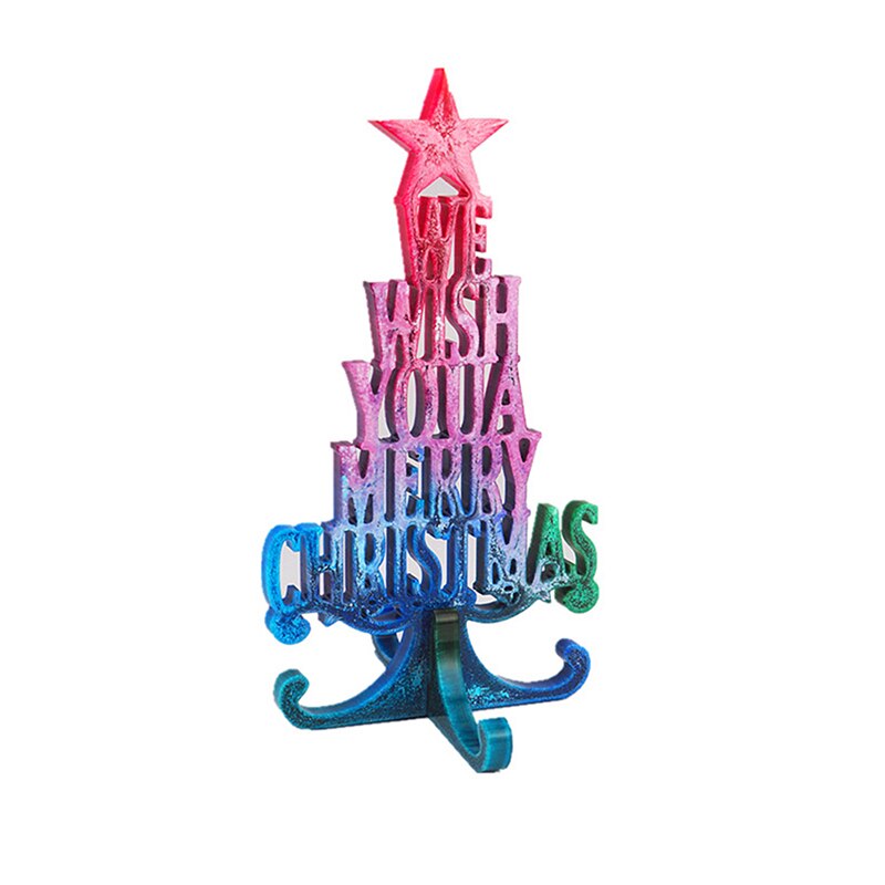 Diy Crystal Kerst Serie Epoxyhars Mal Kerstboom Brief Siliconen Mal Kerst Decoratie Hars Siliconen