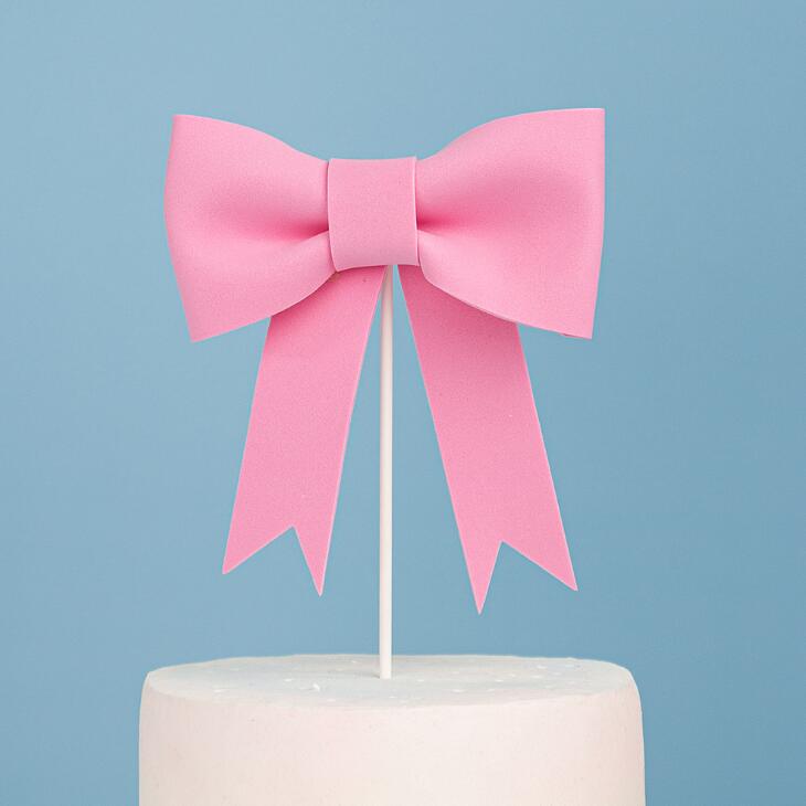 Gâteau Topper nœud-noeud gâteau décoration fête d'anniversaire fille bébé douche décor belle Rosette fille décor: 7
