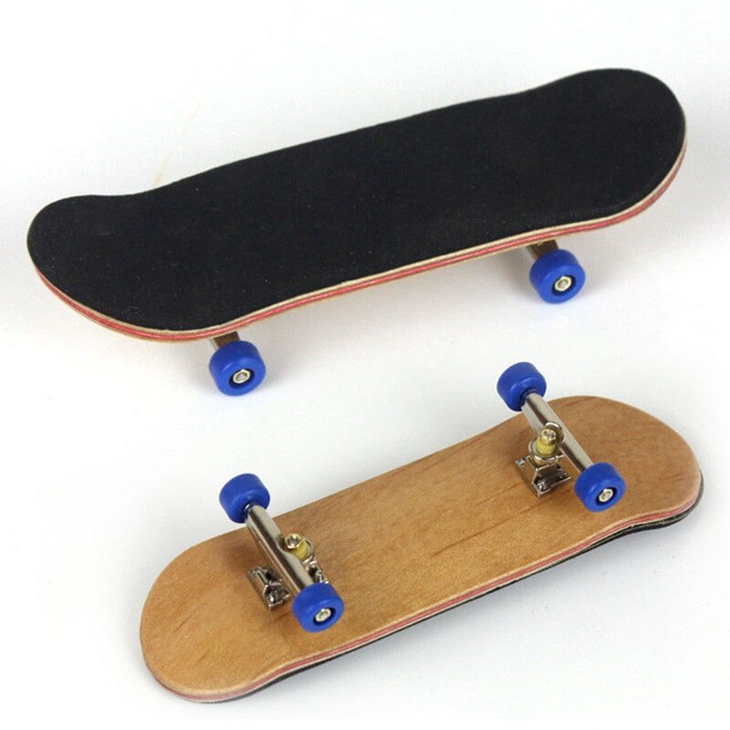 Børn mini finger skateboards træ fingerboard finger skateboard træ basale fingerboards скейт для пальцев: Bl