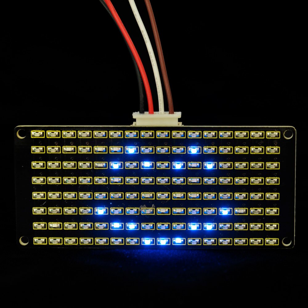 Keyestudio 8X16 Led Dot Matrix Board Module Met Ph 2.54 Connector + 4Pin Kabel Voor Arduino