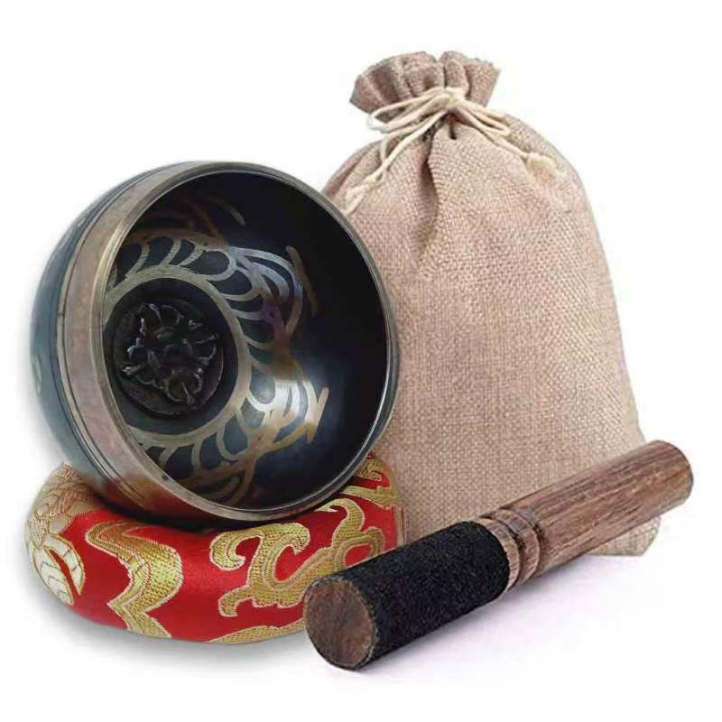 Cuencos tibetanos de 8cm para meditación, Yoga, curación de sonido: Verde claro