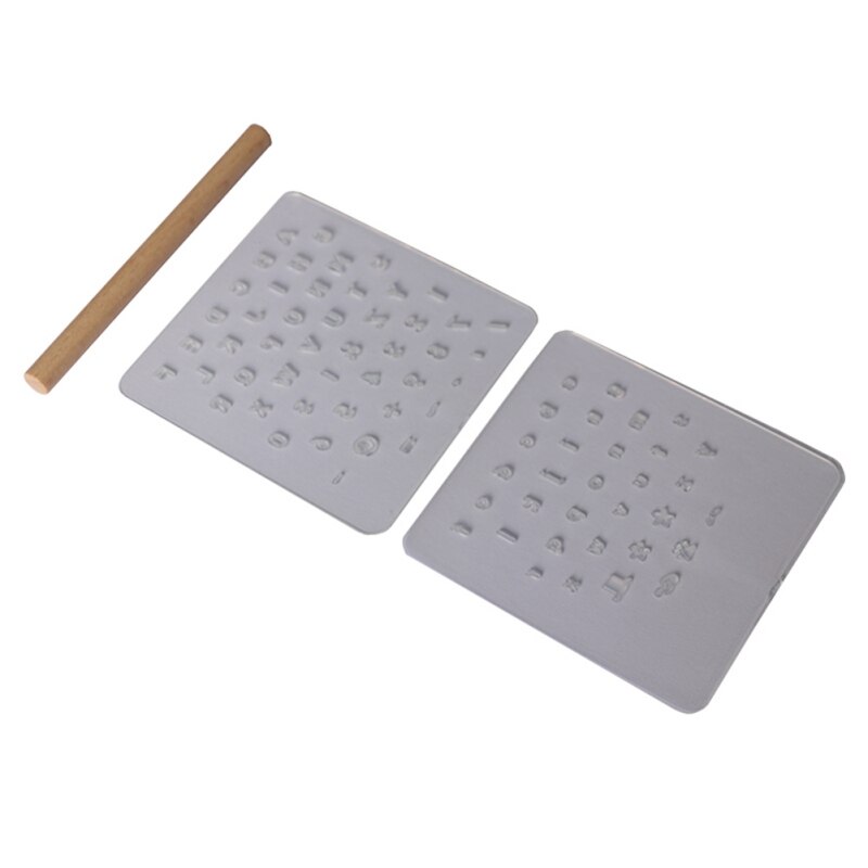 DIY Leather Stamp Tool Plastic Stamping Die Alphabet Letter Number Wax Seal Stamp Printinting Tool