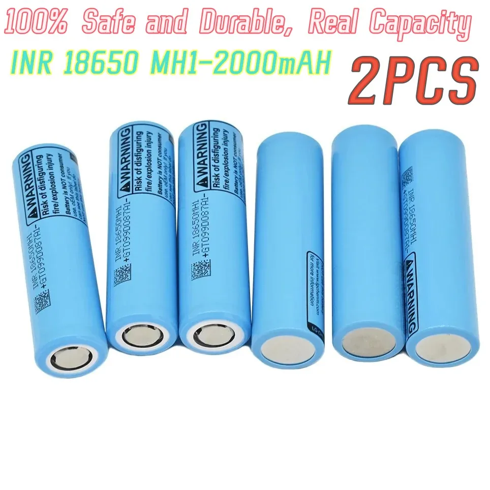 18650 MH1 3.7 V, 3200 mAh rechargeable lithium battery: PURPLE