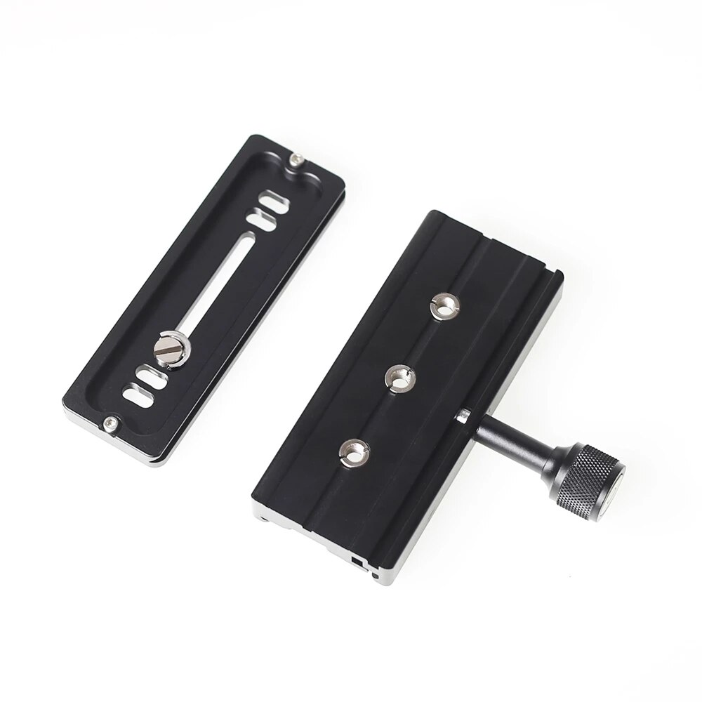 XILETU QR-120 universale morsetto di serraggio + PU-120 piastra a sgancio rapido 1/4 '-3/8 pollici vite per treppiede e monopiede lunghezza 120mm * larghezza 38mm