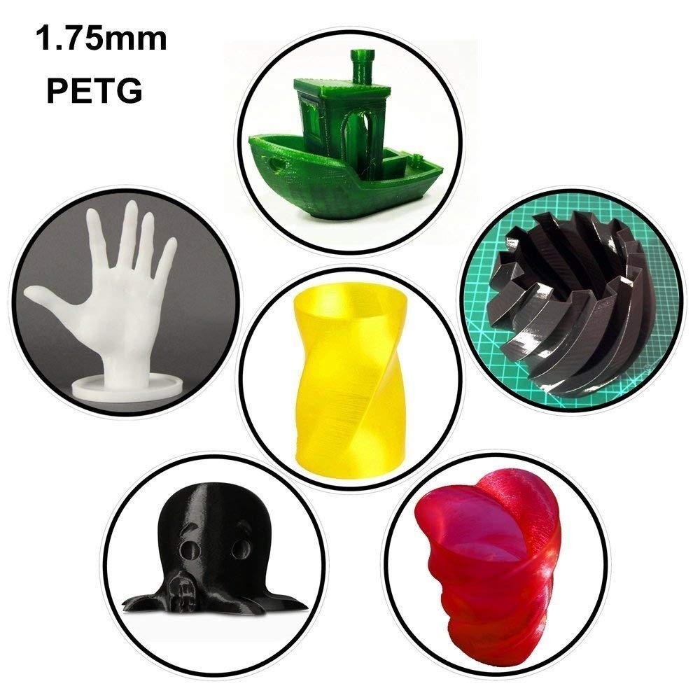 Petg 100% keine blase 3D Drucker Filament 1,75mm Genauigkeit +/-0,02mm Materialien Drucker Filament 1KG dimensional