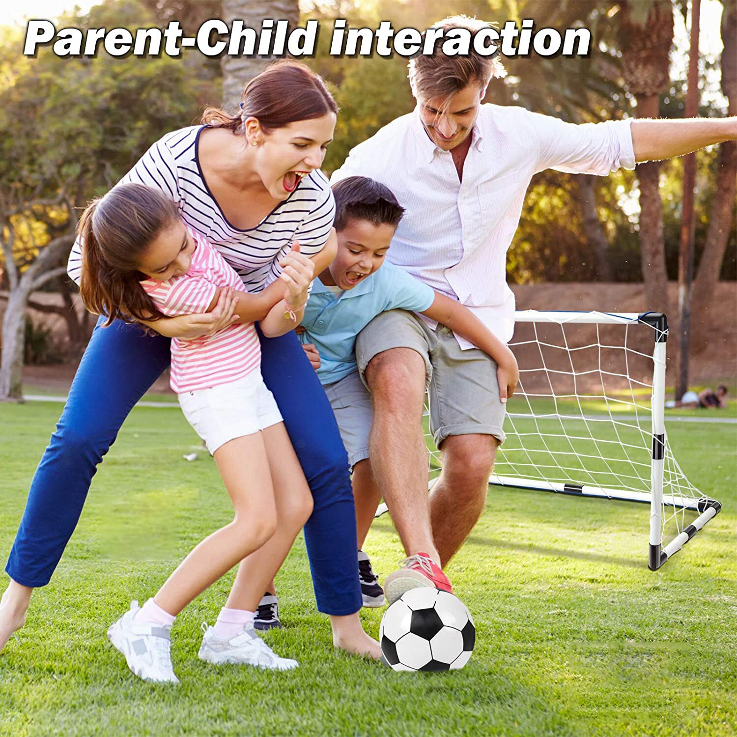 Juego de portería de fútbol para niños, fútbol y entrenamiento para deportes de interior, portería de fútbol al aire libre, juguetes para padres e hijos