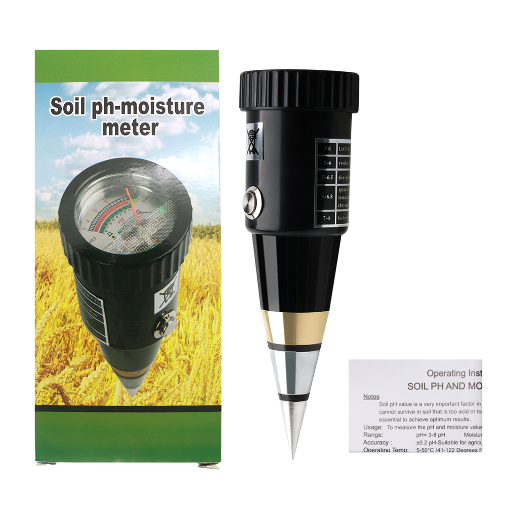 Medidor de humedad y suelo de mano, probador para sonda de Metal de suelo de jardín, VT-05, higrómetro de 10-80% de descuento, novedad