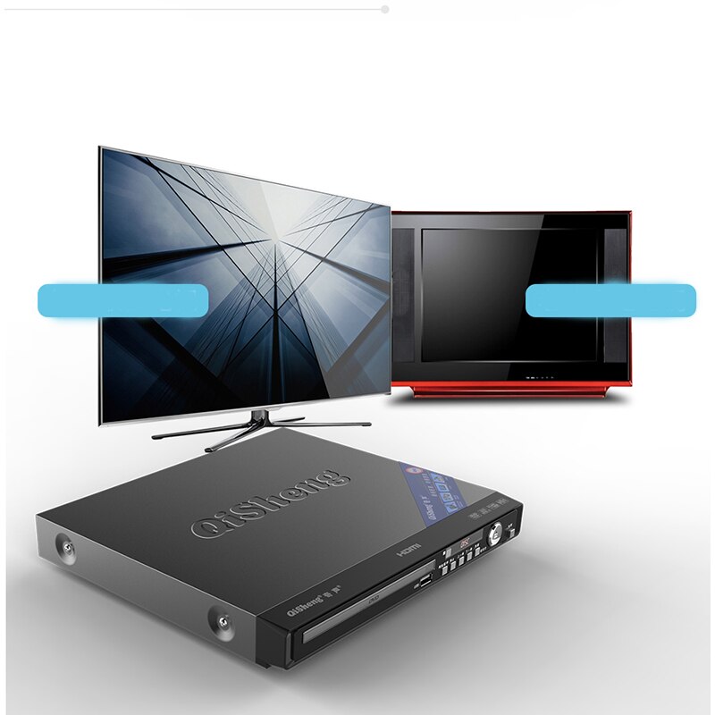 220V 11W-19W DV-618 Home DVD Player CD VCD Player 5.1 Coaxial Fiber EVD HD CD Small Game Machine Child Mini Player