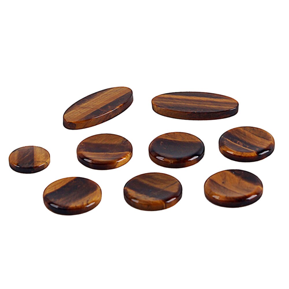 9-Piece Saxophone Key Button Inlays Set - Shell Material - For Alto, Tenor, Soprano Saxophones: Brown