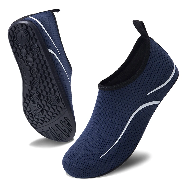 Summer Soft Women's Aqua Shoes Lightweight Couple Water Shoes Quick-drying Male Beach Shoes Flexible Casual Sneakers Anti-slip: Deep Purple / 40
