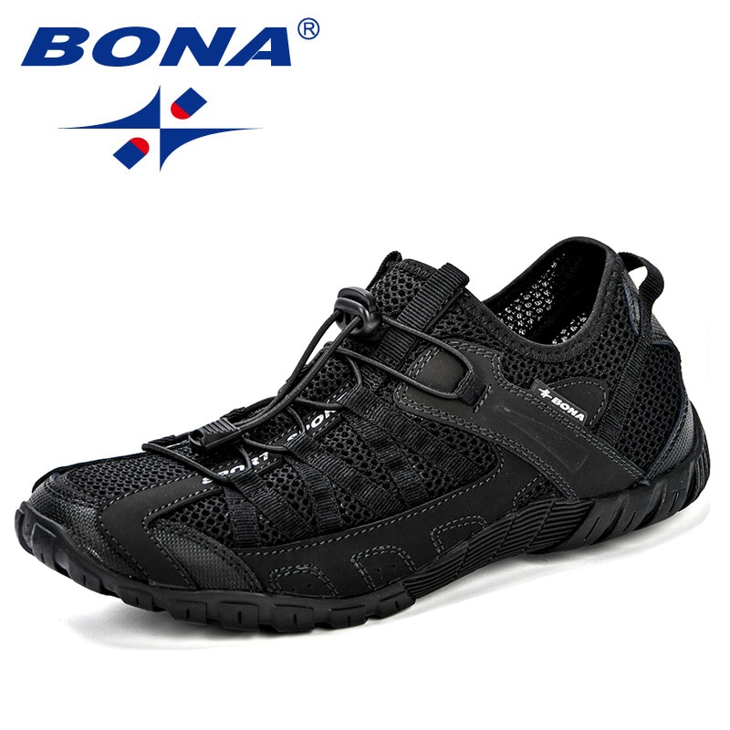 BONA Summer Sneakers Breathable Men Casual Shoes Men Shoes Tenis Masculino Adulto Sapato Masculino Men Leisure Shoe