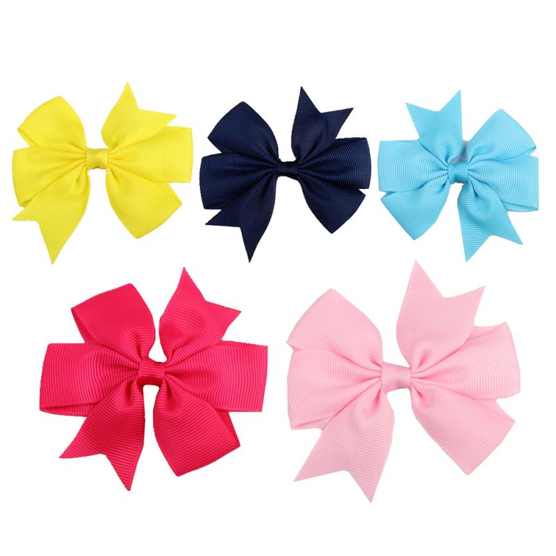 Pinzas para el pelo de goma de pelo con lazo para niña, 1/5 Uds., pinzas para el pelo de para niña pequeña, accesorios para la cabeza para niña
